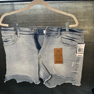 Kensie Faded Blue Jean Shorts